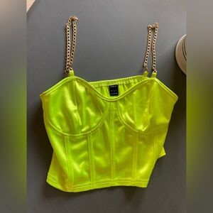 NEW small neon yellow tank top